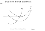 Shut-down & Break-even Prices